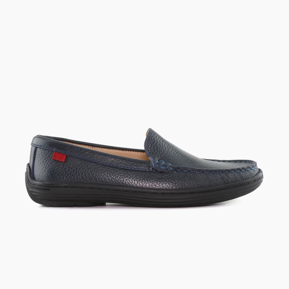 Marc Joseph Kids 4.5 Navy “Broadway” leather bub ivy o loafers shoes